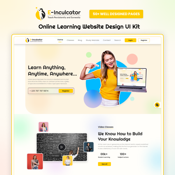 E-Inculcator Website Design